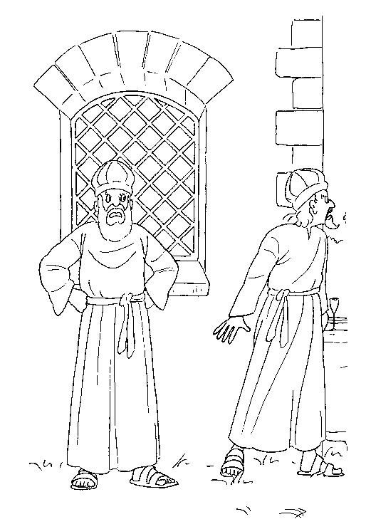 Plansa de colorat cu Biblia Ilustrata 34